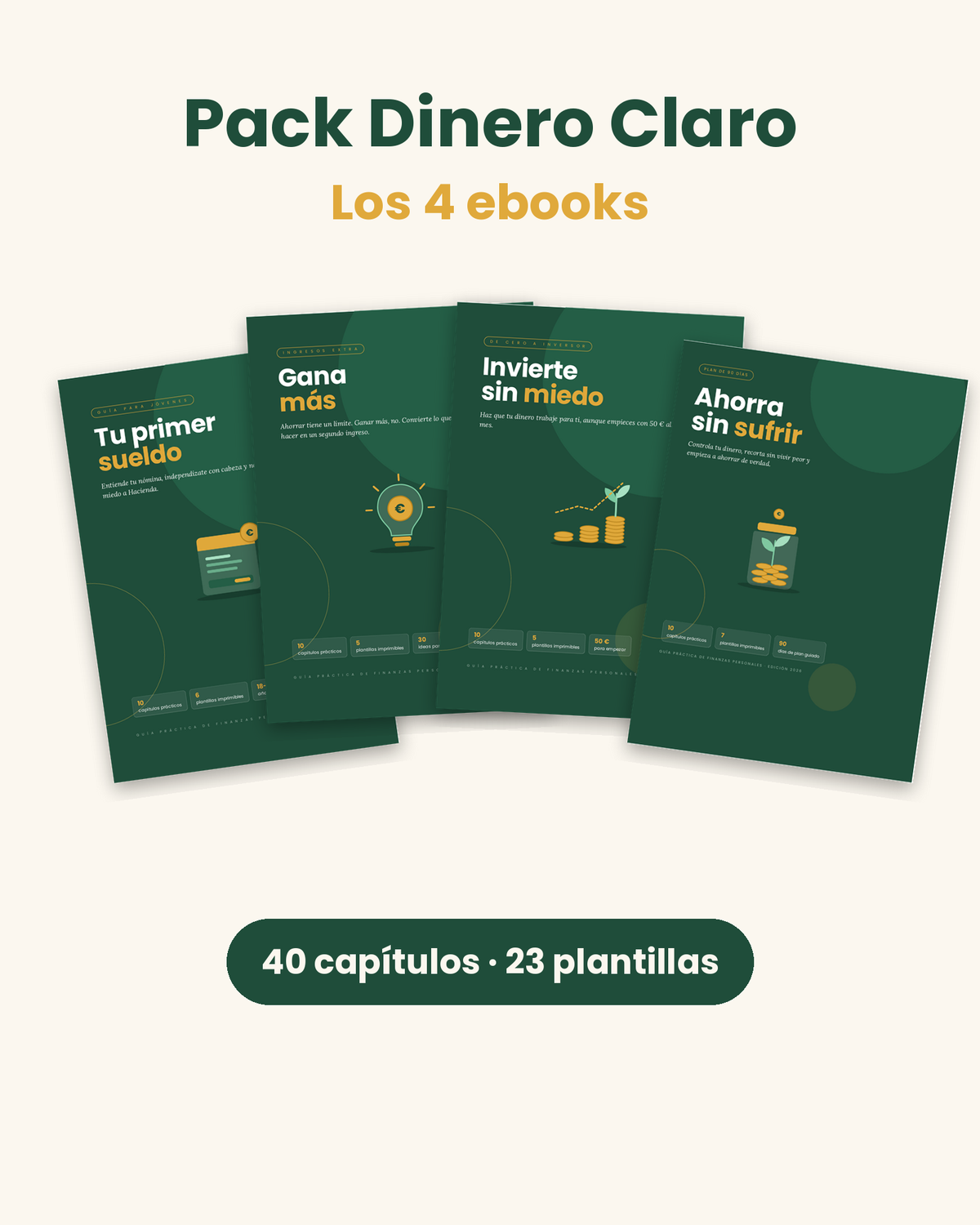 Pack Dinero Claro: los 4 ebooks